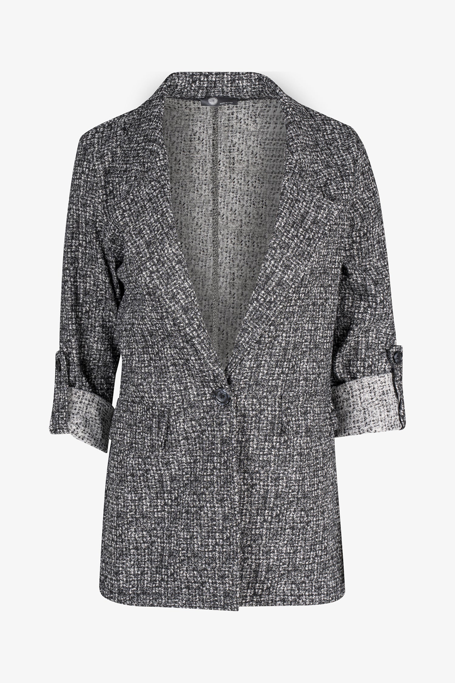 Women's Knit Single-Breasted Blazer
