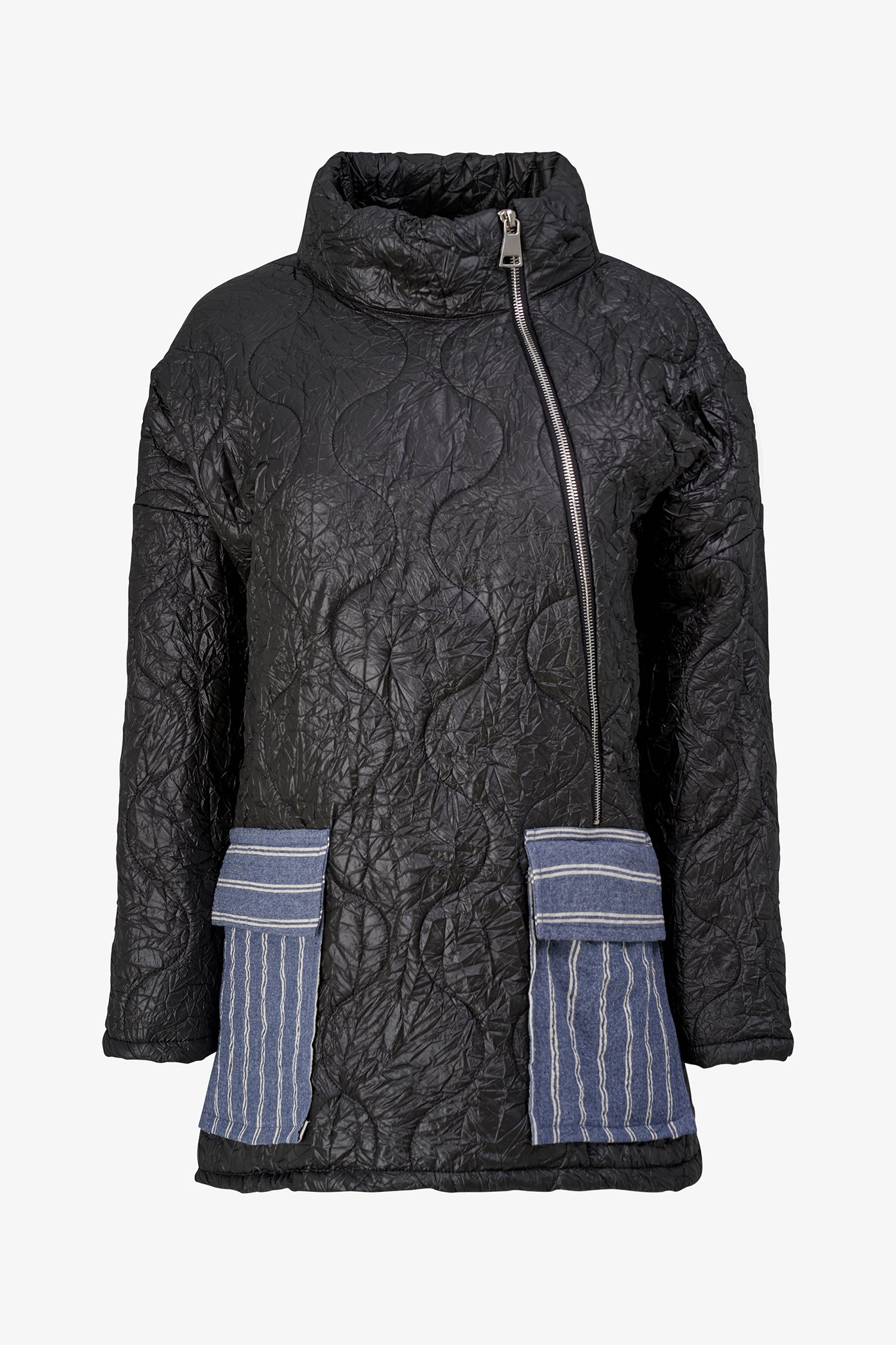 Veste matelassée tissée zippée pour femme