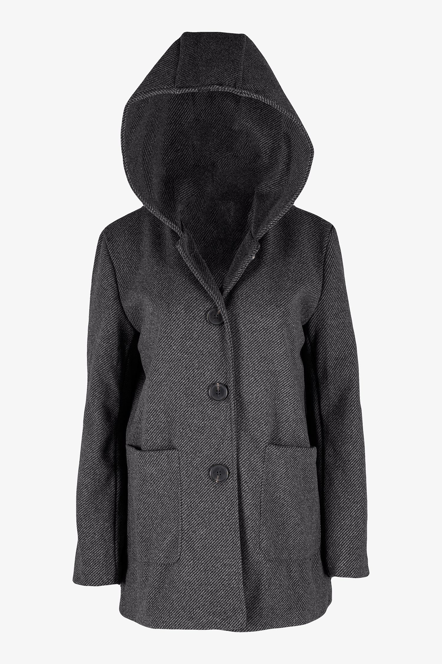 Manteau tissé mi-long pour femme