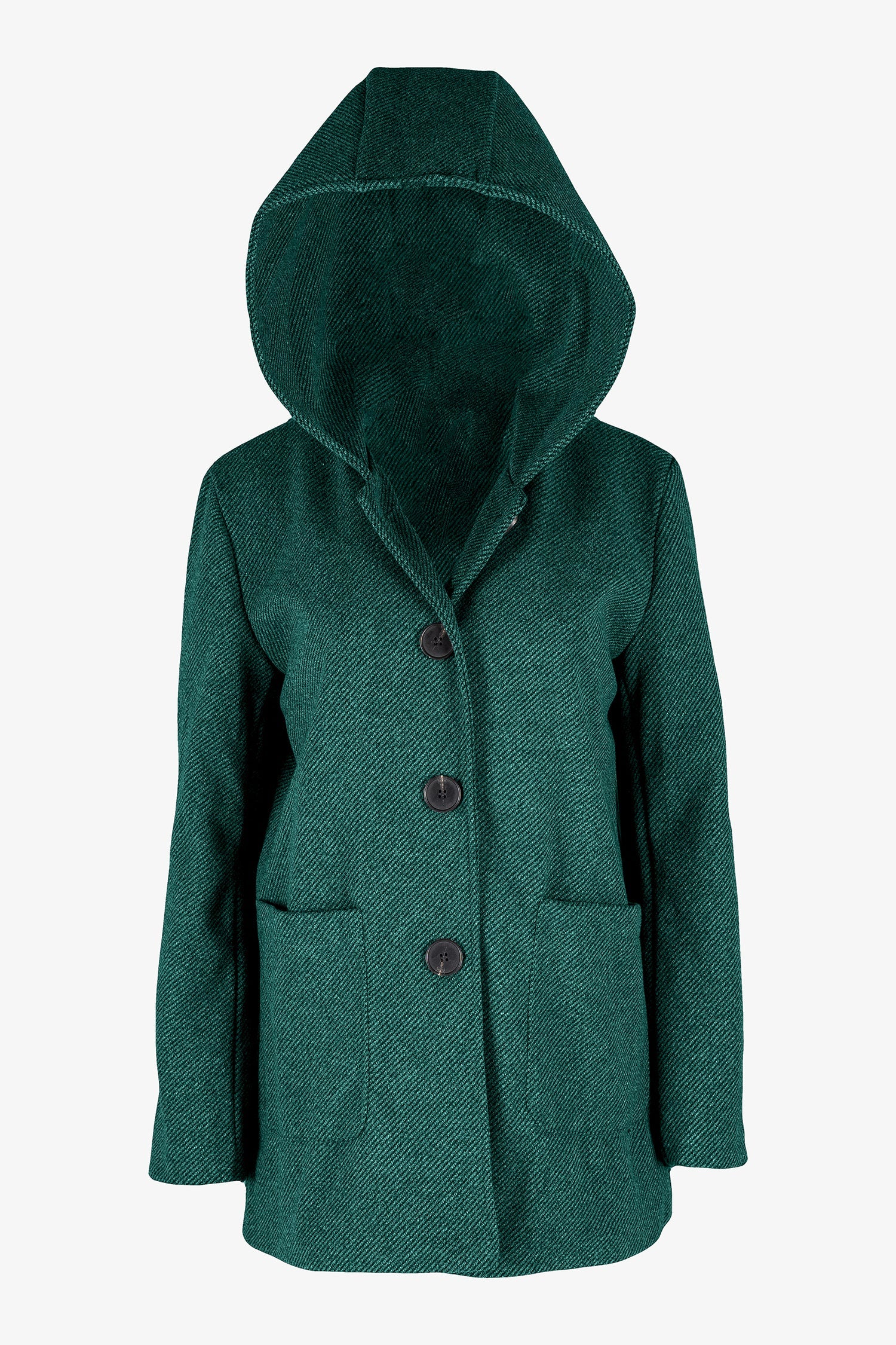 Manteau tissé mi-long pour femme