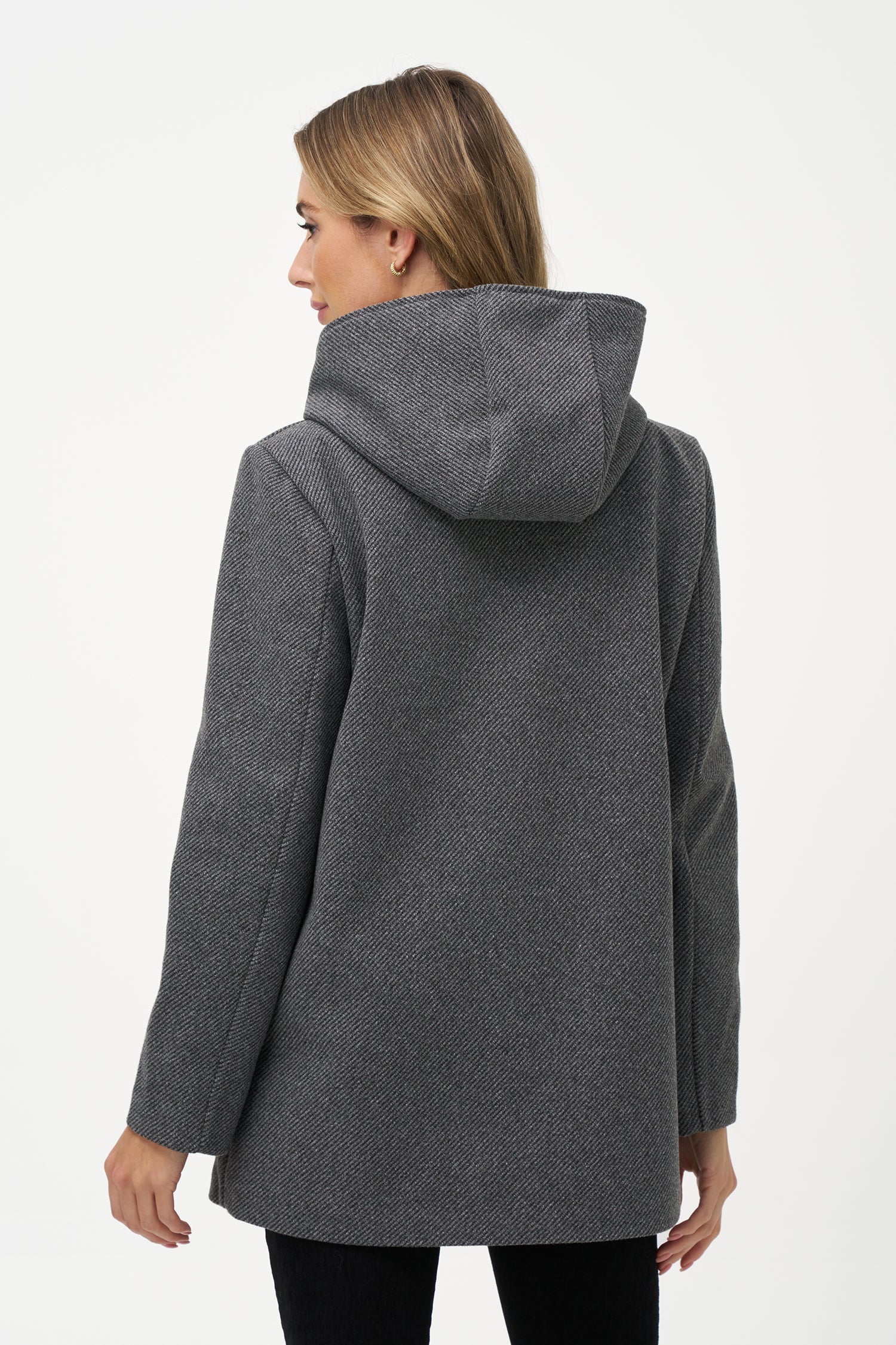 Manteau tissé mi-long pour femme