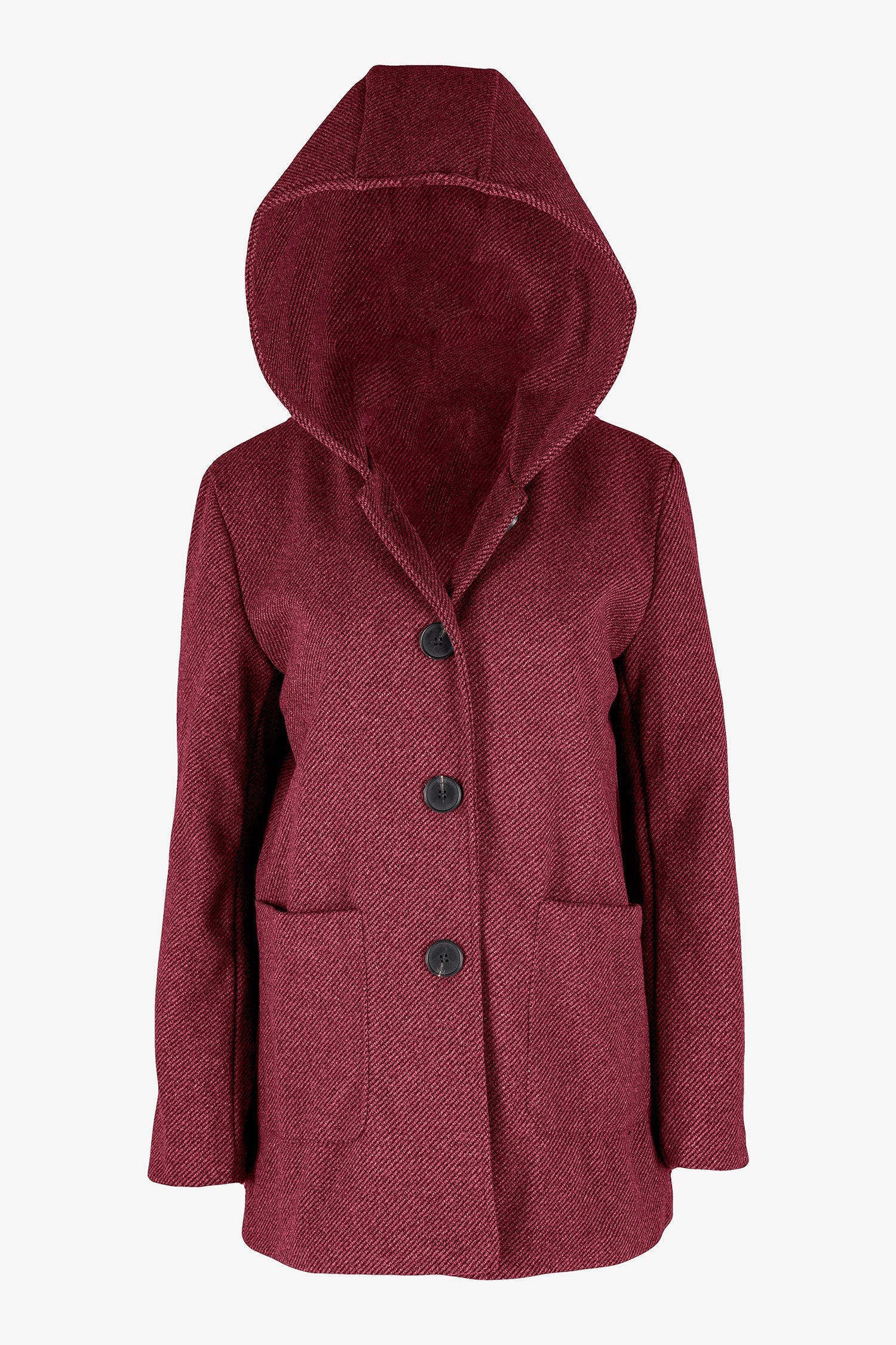 Manteau tissé mi-long pour femme