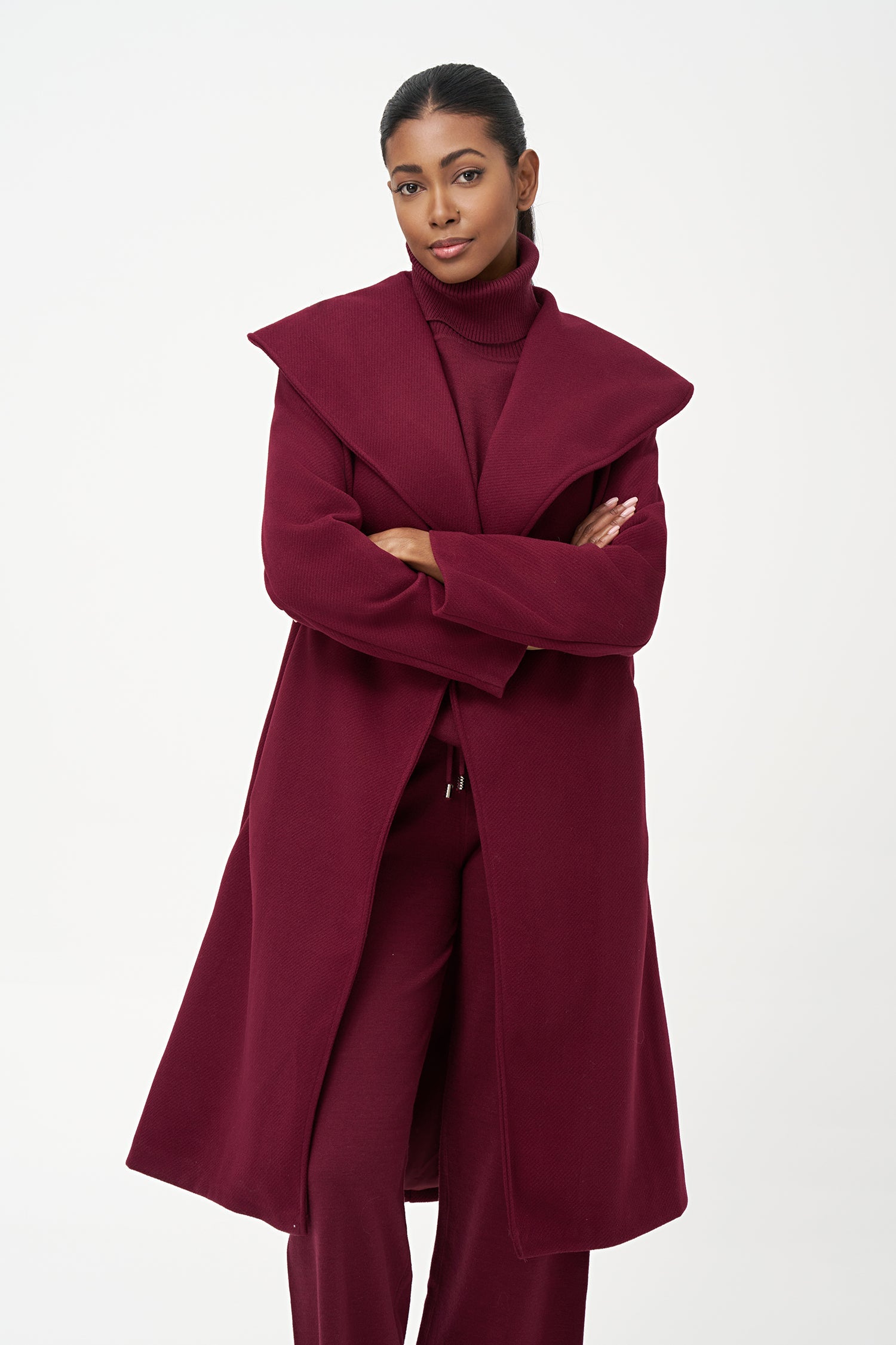 Women's Woven Long Coat