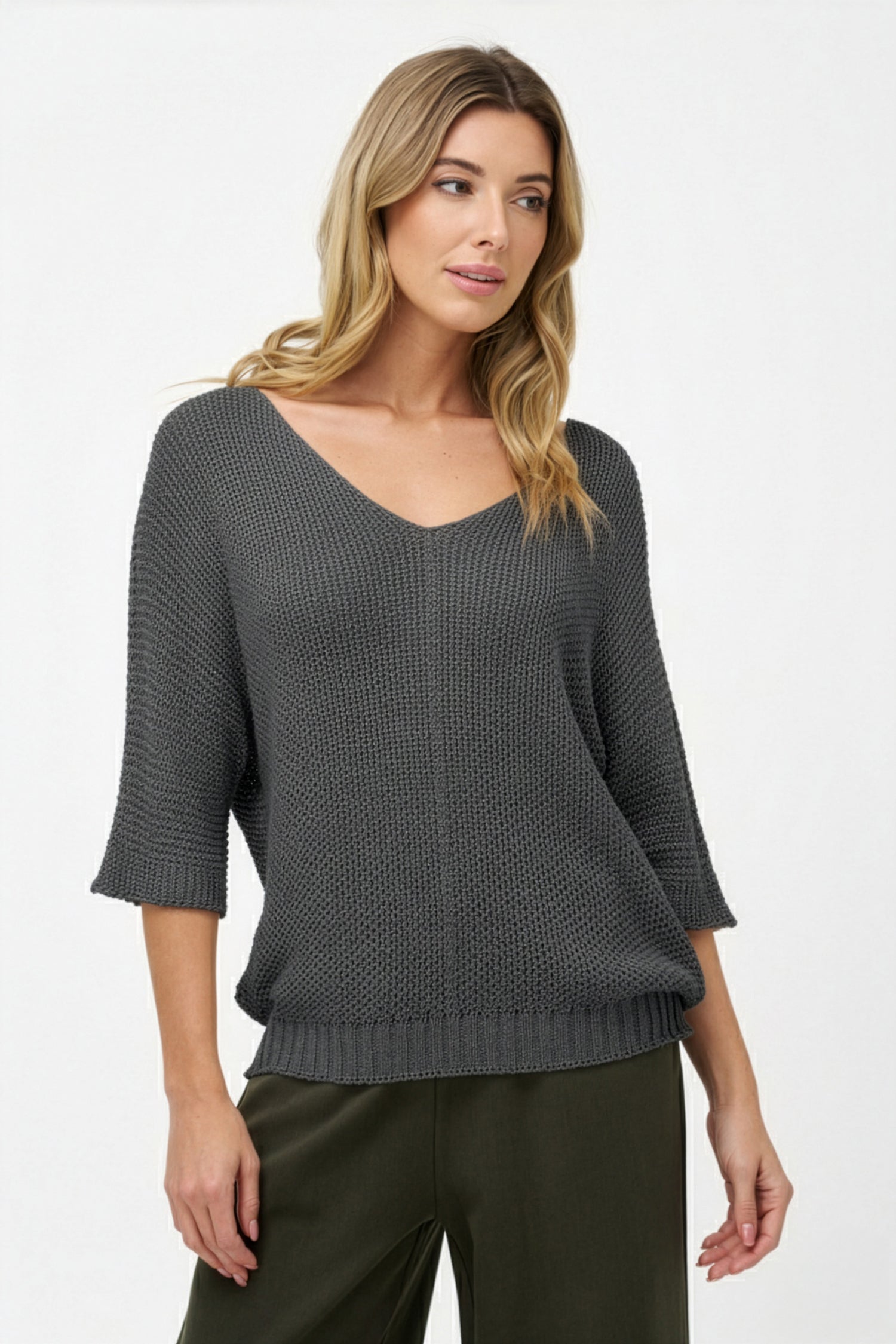 Women's Knit V-Neckline Sweater