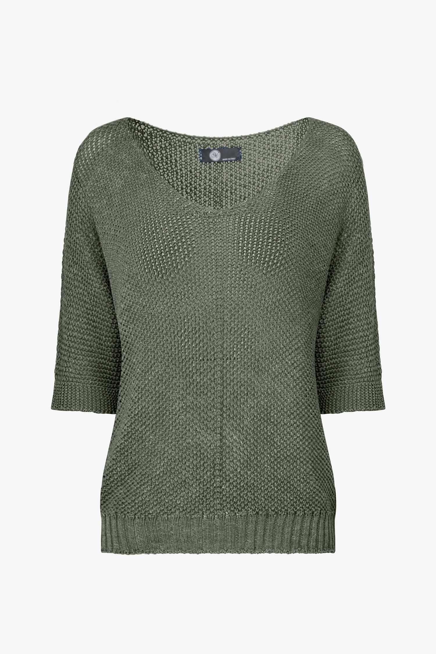 トップス v neck short border knit v neck short border knit