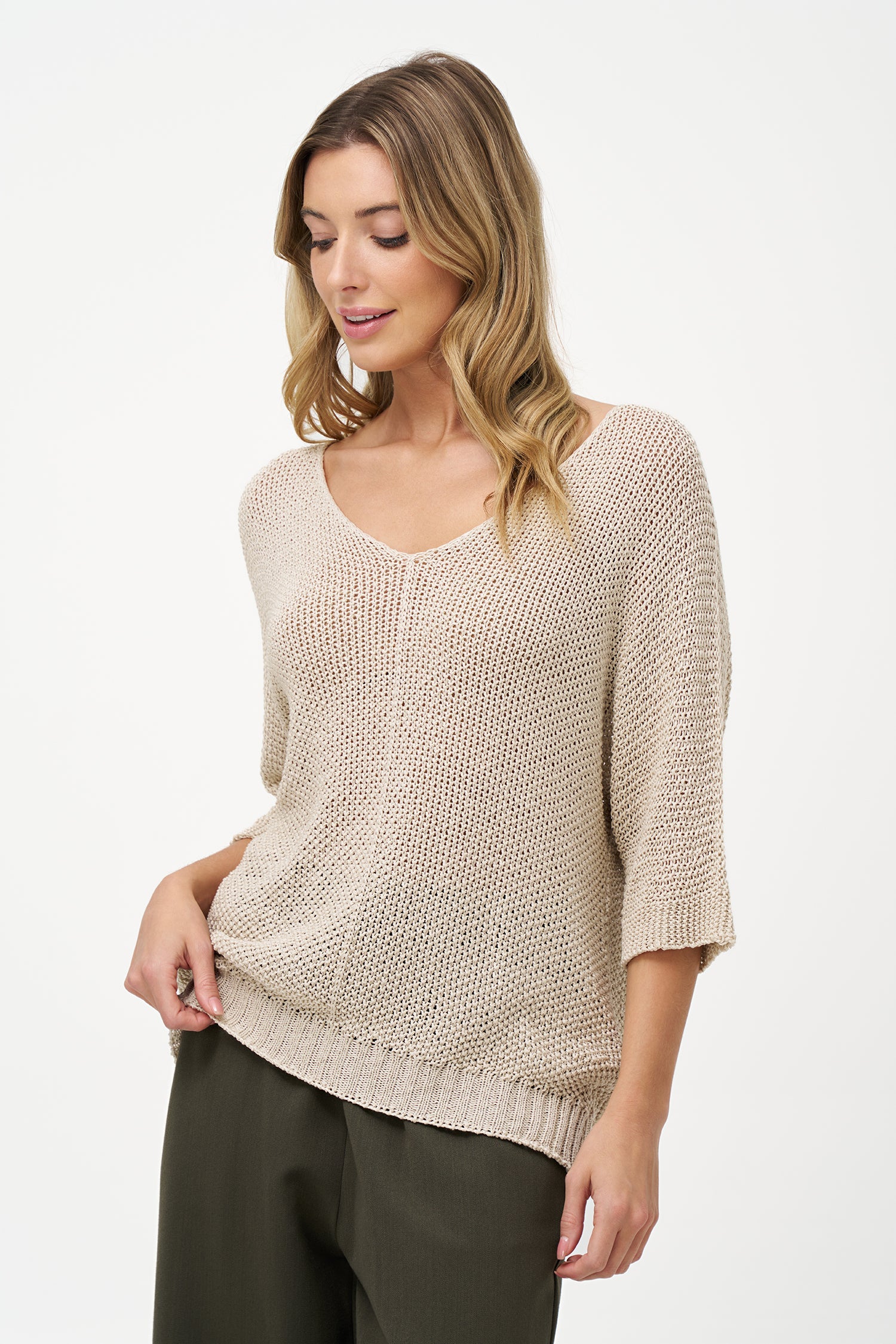 Women's Knit V-Neckline Sweater