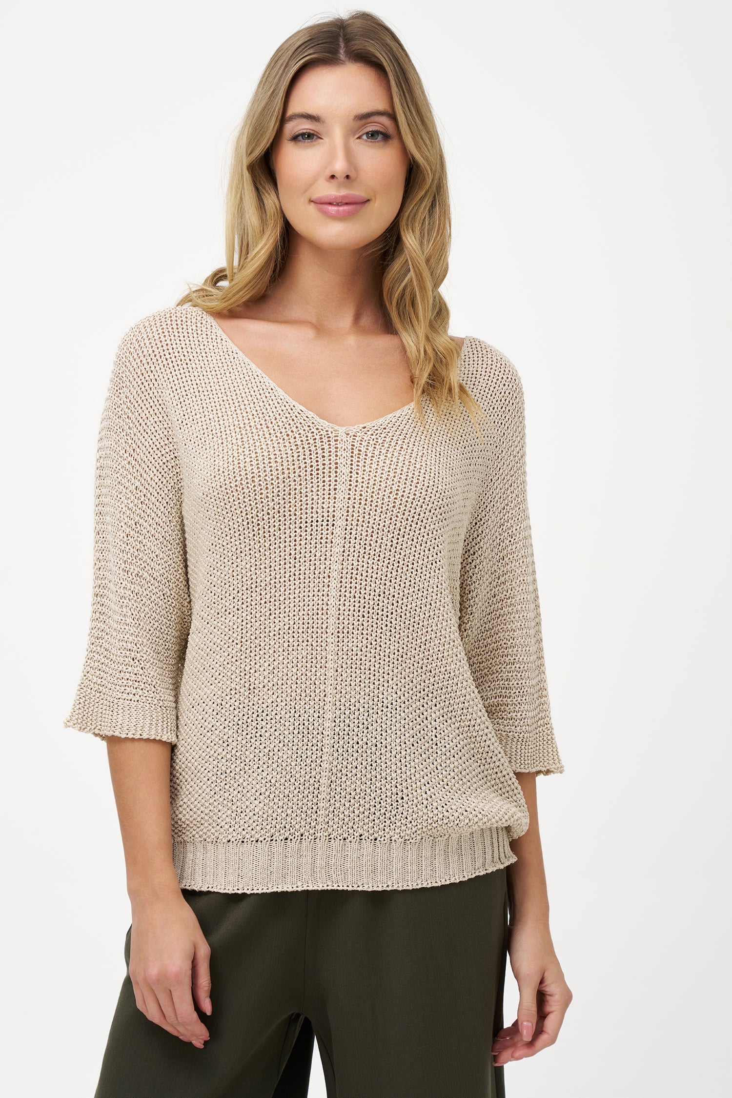 Women's Knit V-Neckline Sweater