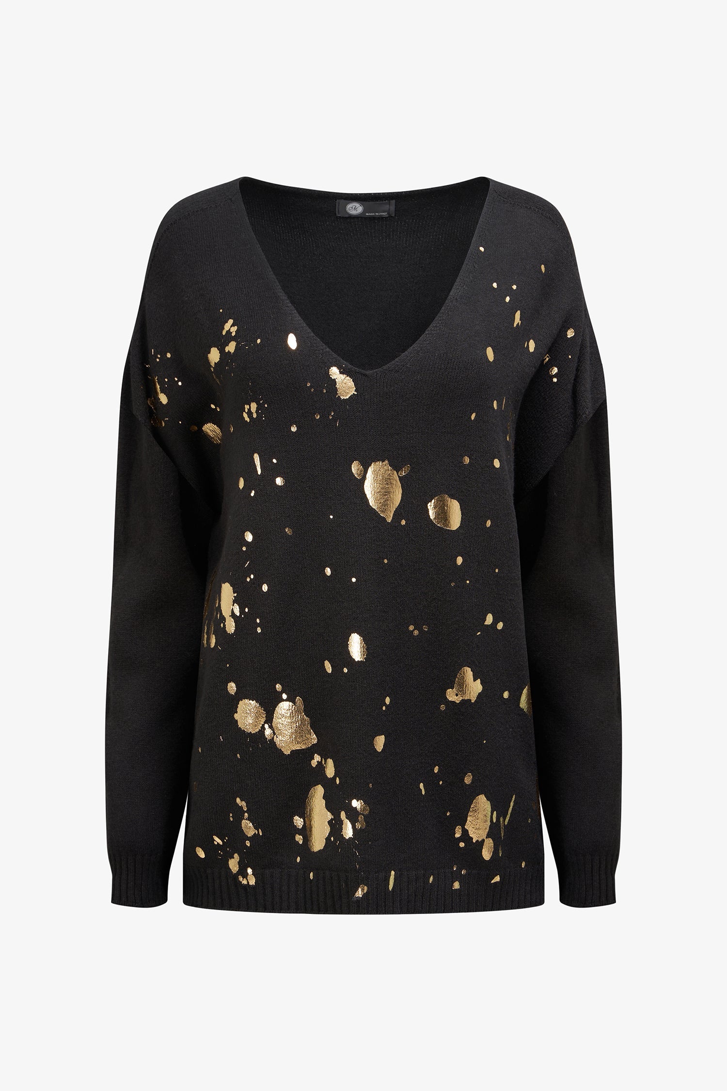 Women’s knit v-neck long sleeve sweater