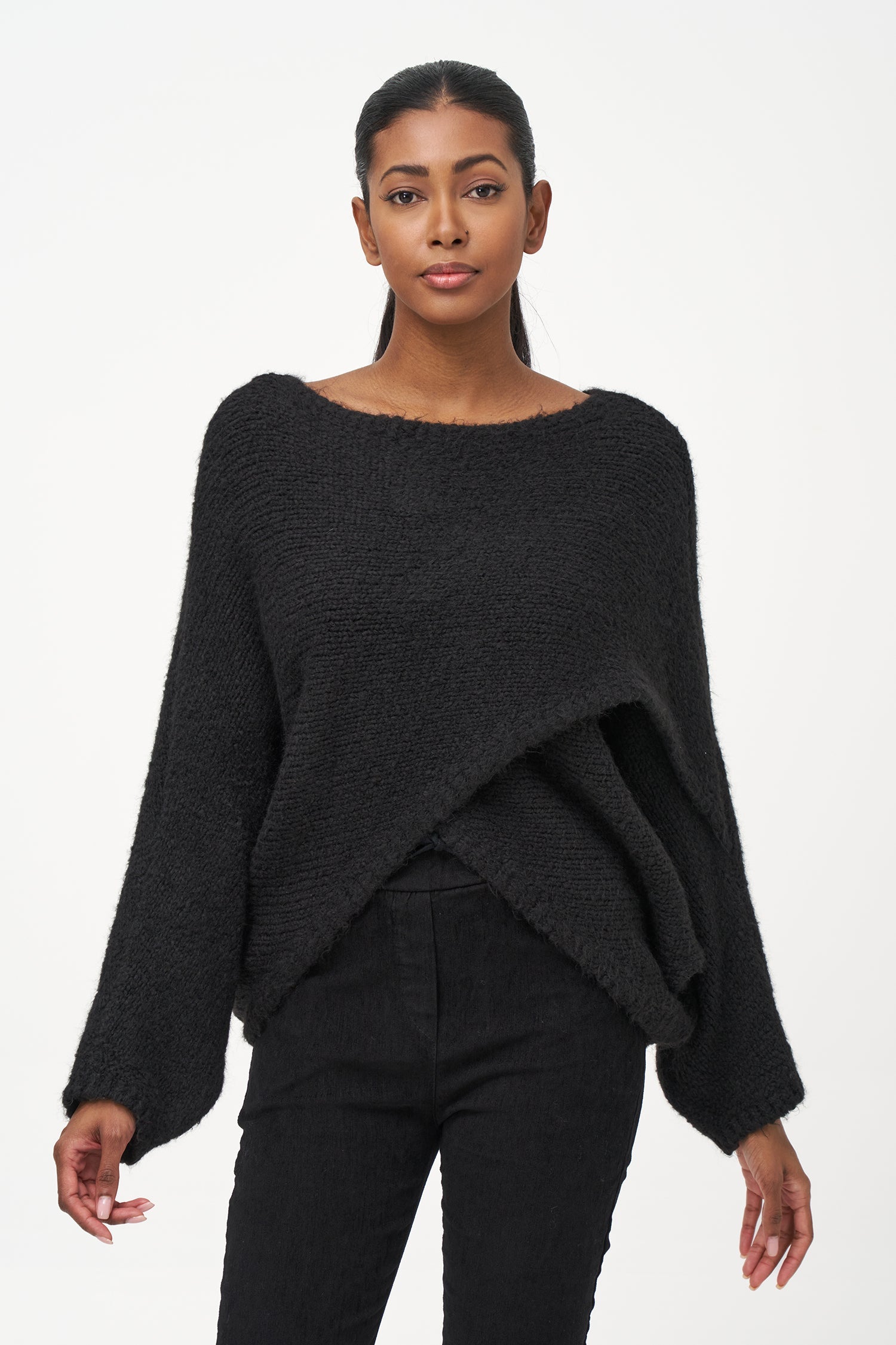 Women's Knit Boat-Neck Sweater