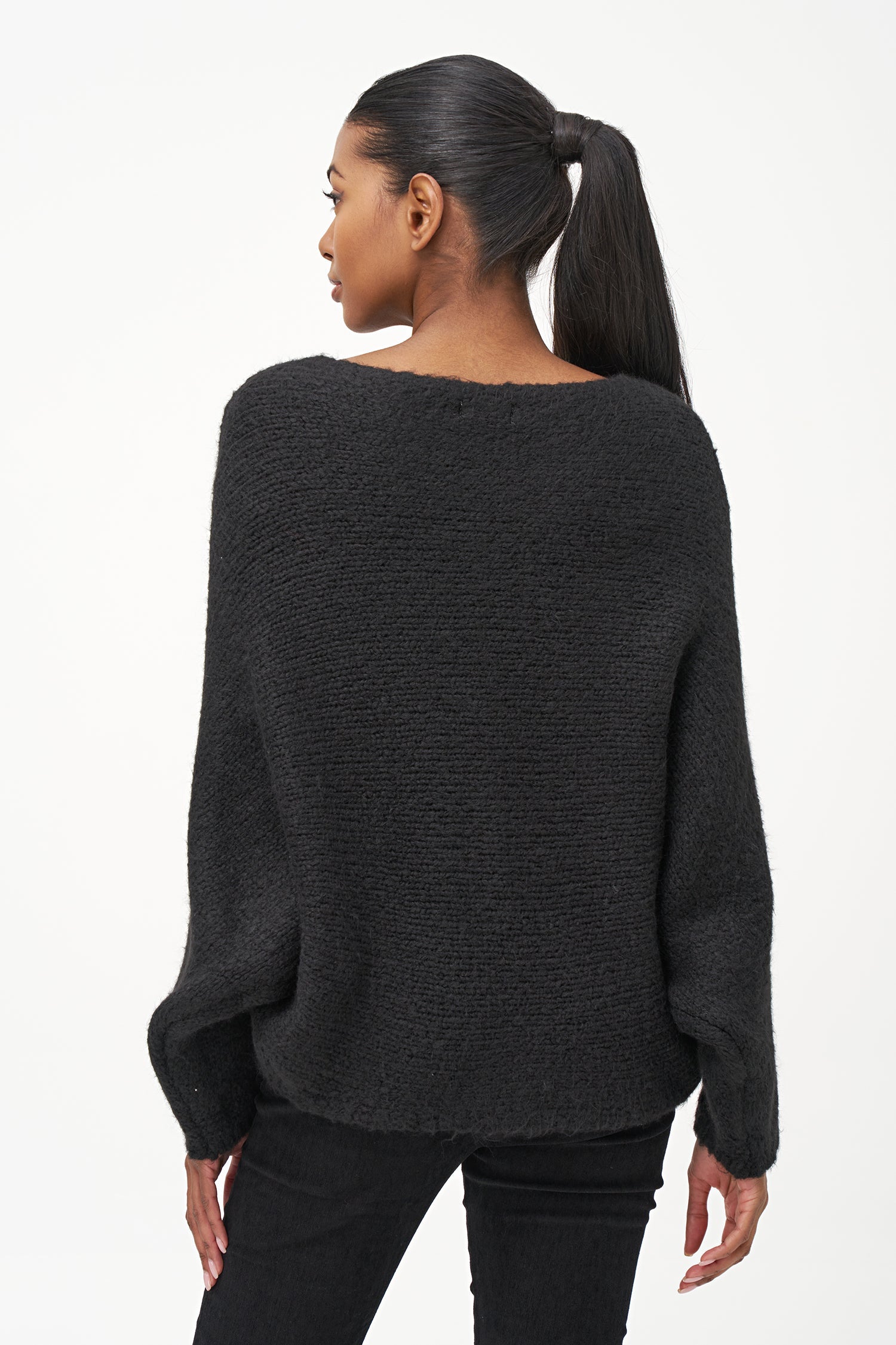 Women's Knit Boat-Neck Sweater