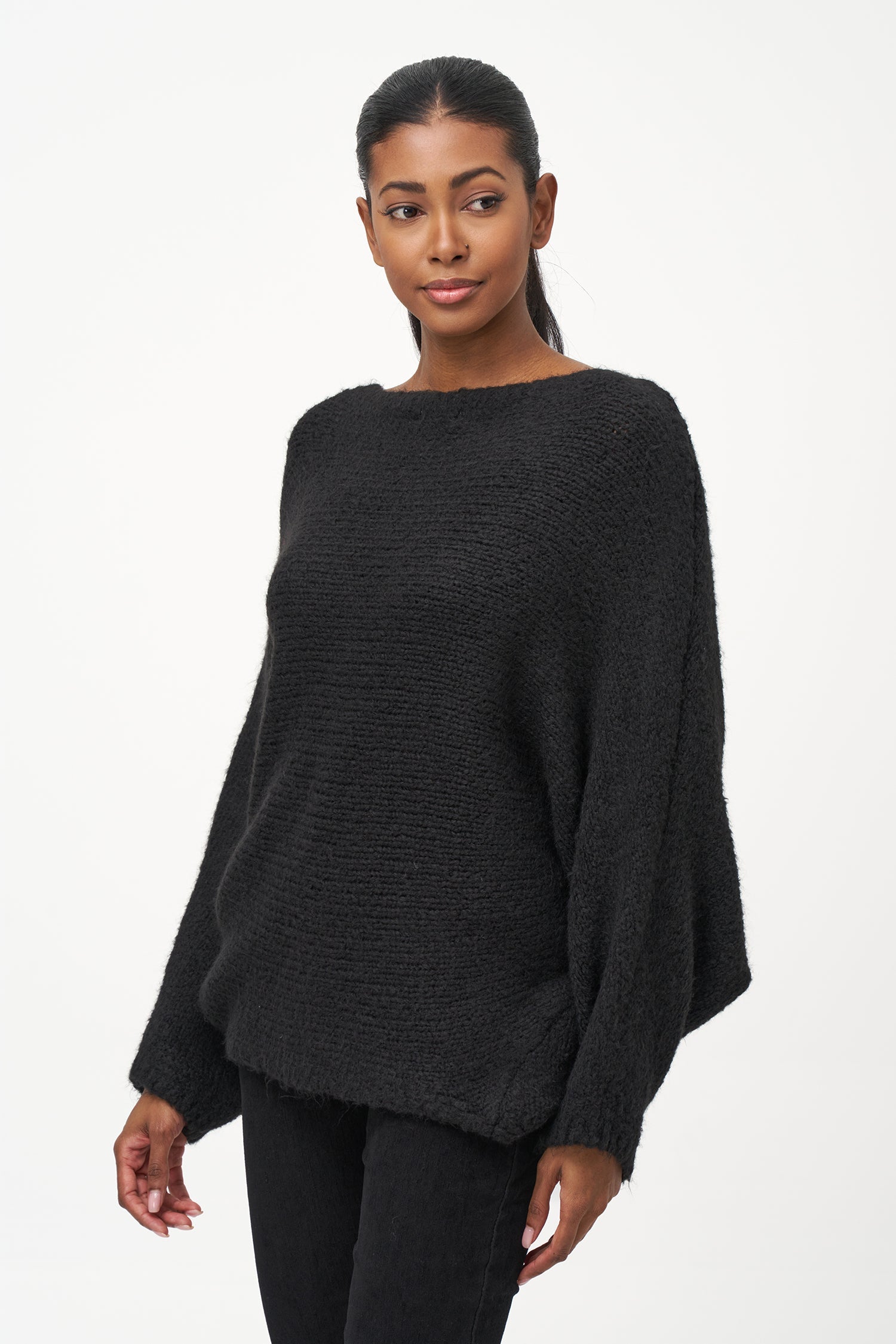 Women's Knit Boat-Neck Sweater