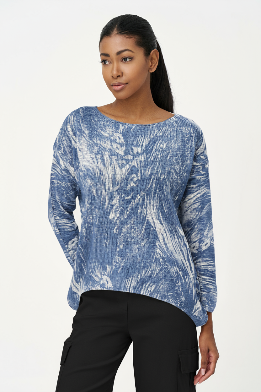 Women's Knit Boat-Neck Sweater