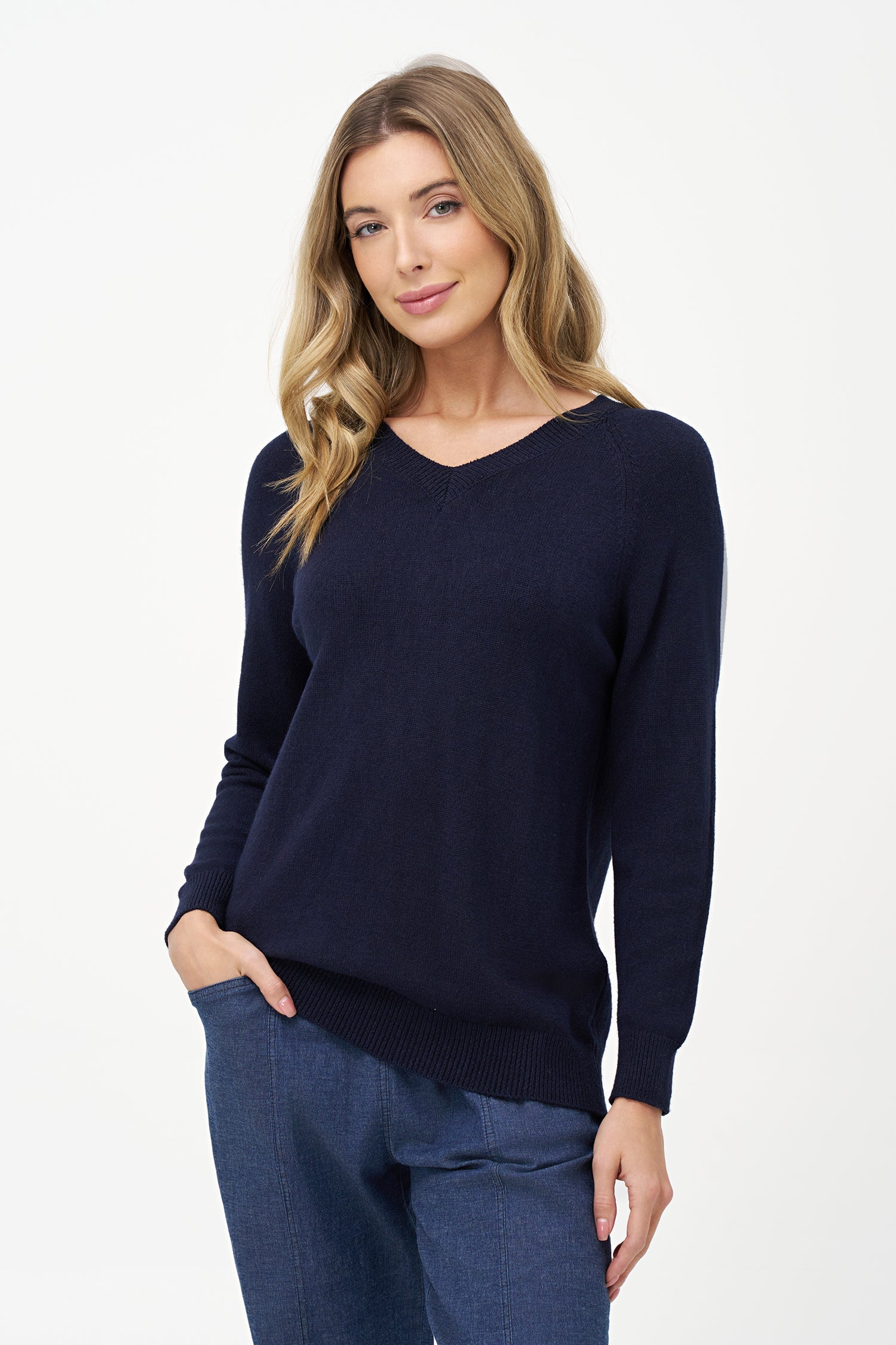 Women's Knit V-Neckline Sweater