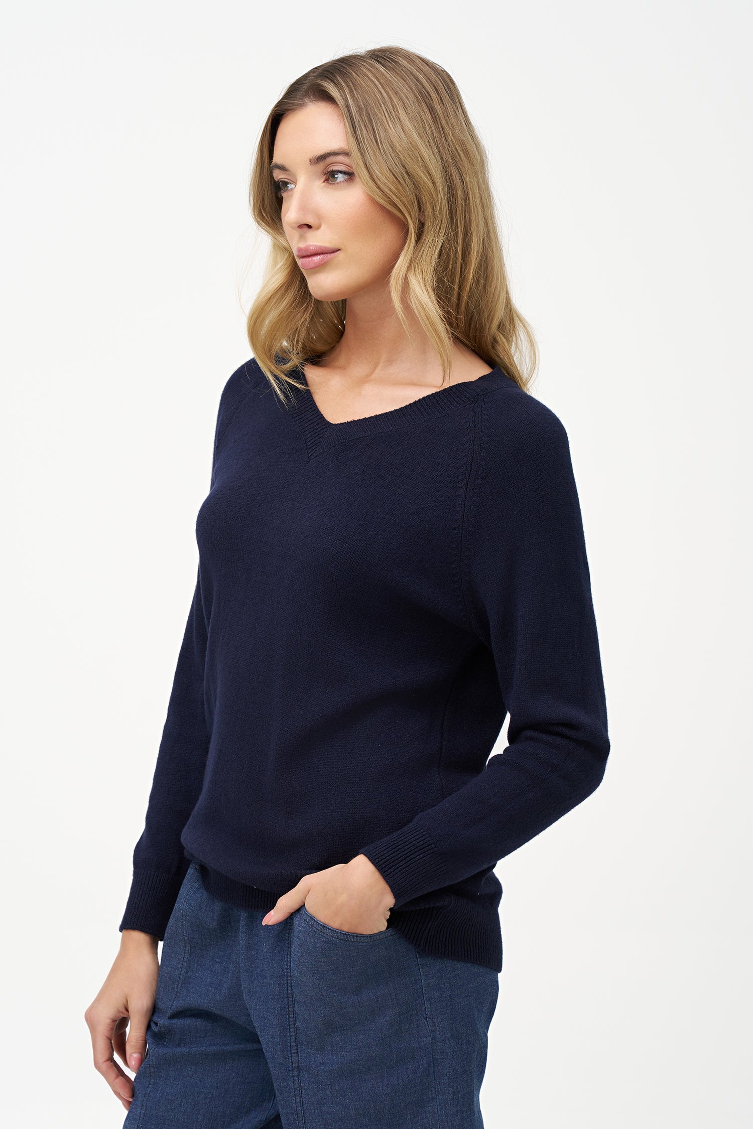 Women's Knit V-Neckline Sweater