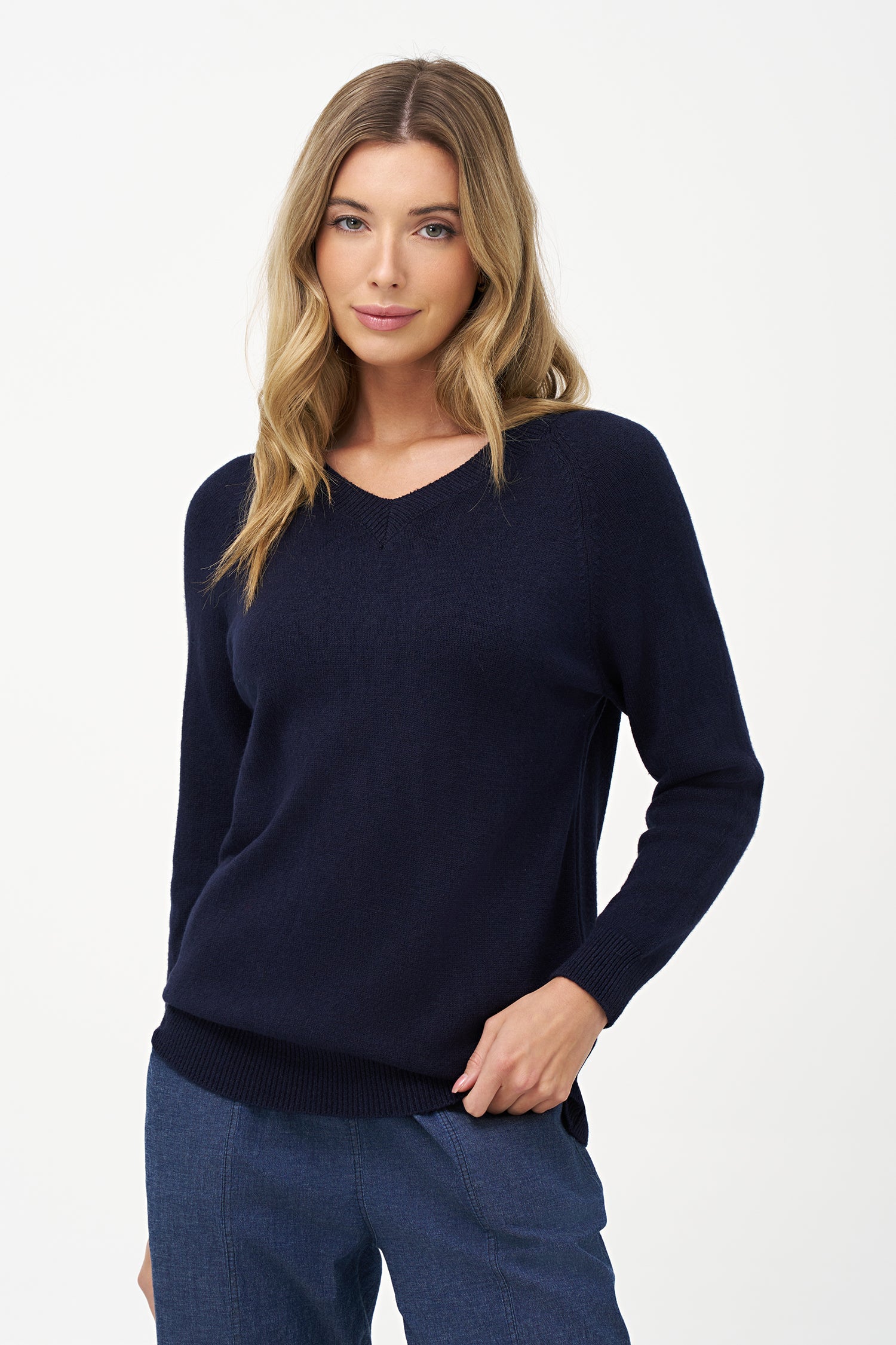 Women's Knit V-Neckline Sweater