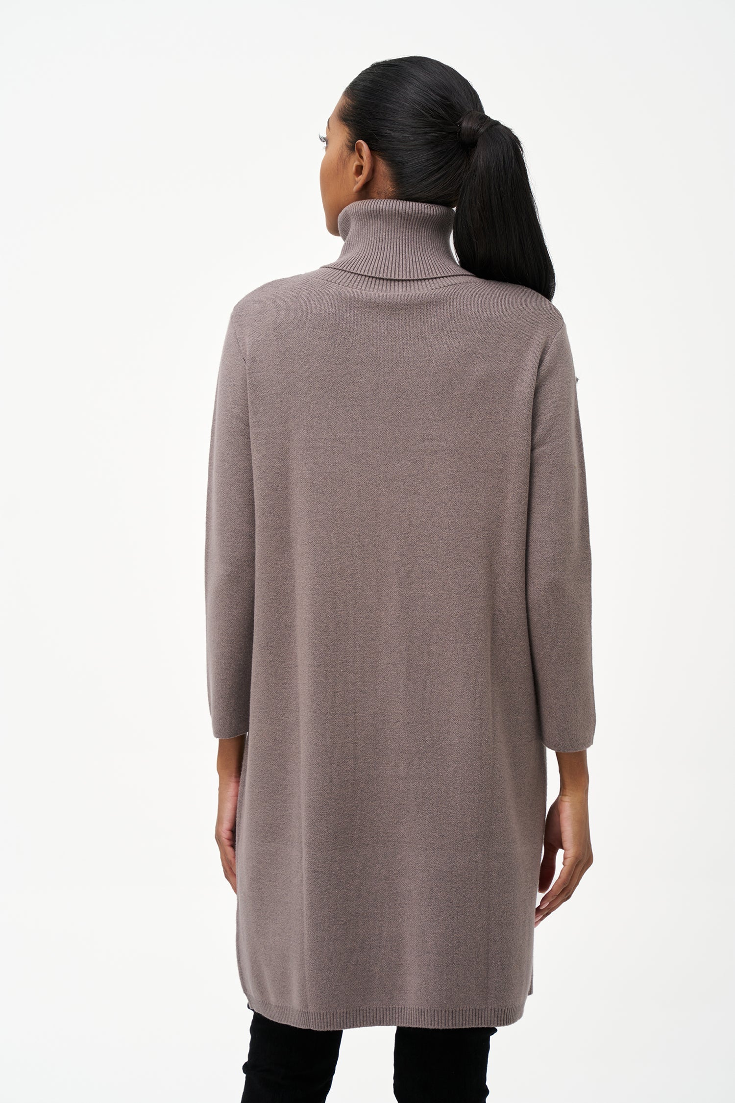 Women's Knit Turtleneck Tunic Sweater